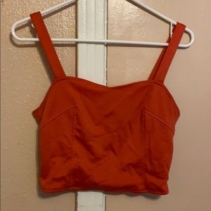 Orange crop top